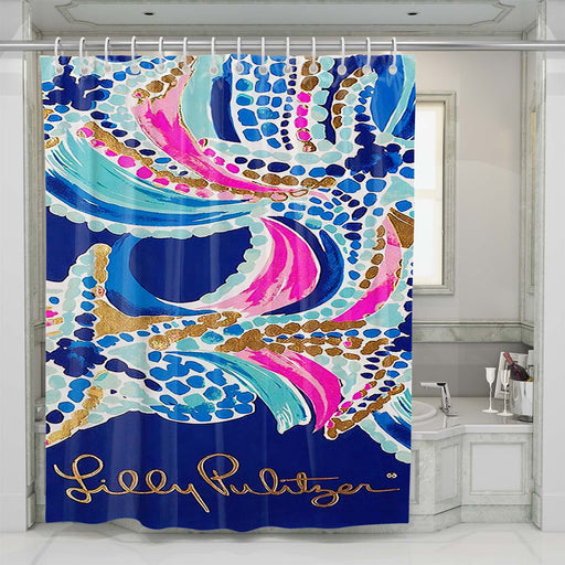 lilly pulitzer ocean jewels shower curtains