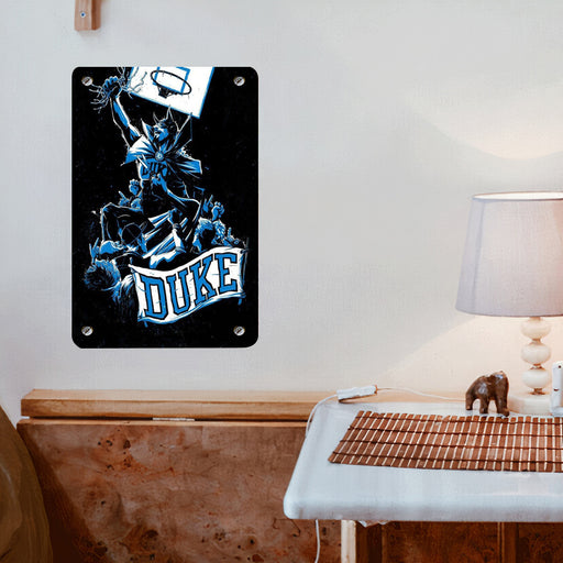 duke basketball illustration Poster Metal print wall art