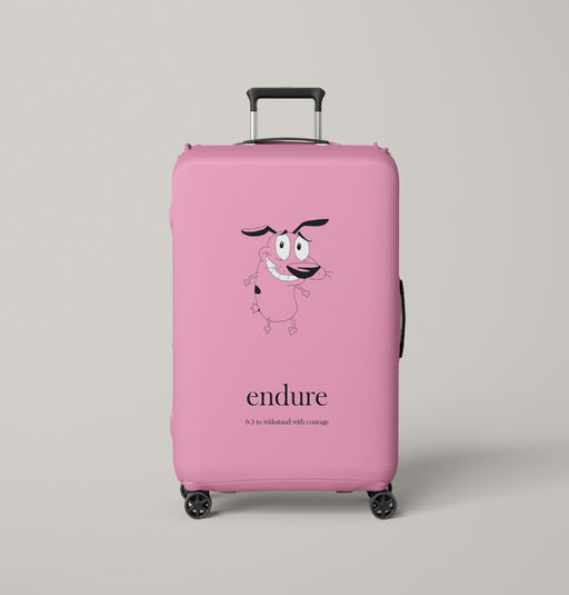 endure courage the cowardly dog animation series Luggage Covers | Suitcase