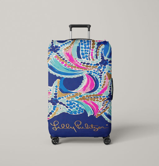 lilly pulitzer ocean jewels Luggage Cover | suitcase