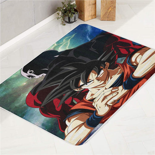 enemy and goku universe bath rugs