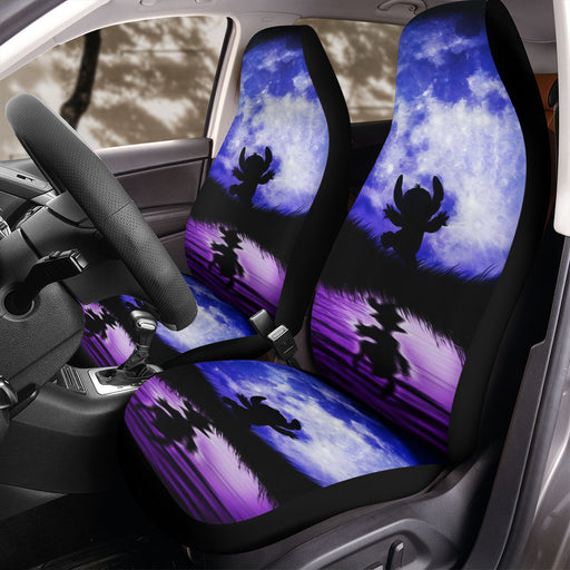 lilo and stich moon silhouette Car Seat Covers