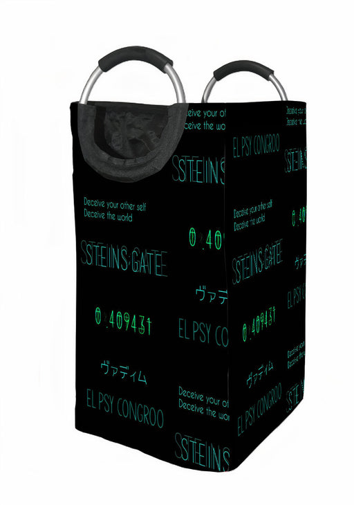 el psy congroo steins gate Laundry Hamper | Laundry Basket