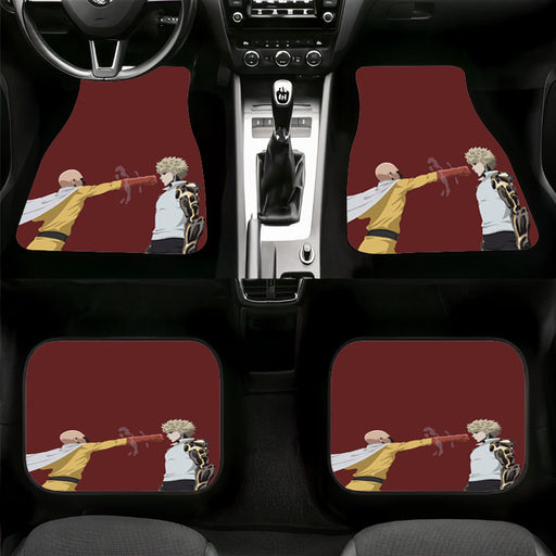 enemy vs saitama punch Car floor mats Universal fit