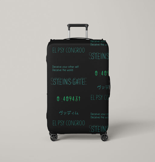 el psy congroo steins gate Luggage Cover | suitcase