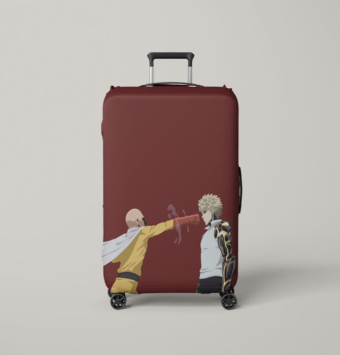 enemy vs saitama punch Luggage Covers | Suitcase