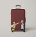 enemy vs saitama punch Luggage Covers | Suitcase