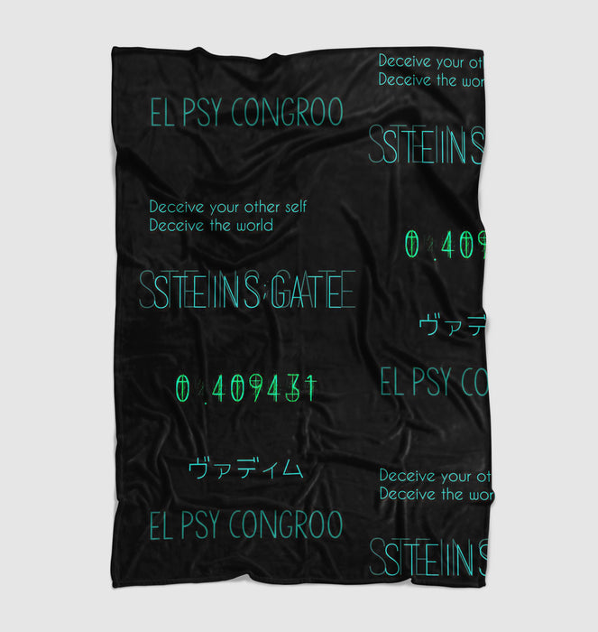 el psy congroo steins gate Ultra soft fleece blanket