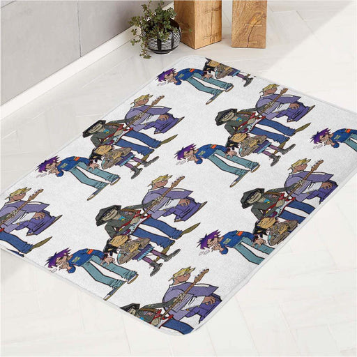 electronic virtual band gorillaz bath rugs