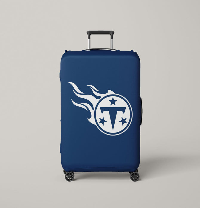 duo tone of tennessee titans Luggage Covers | Suitcase