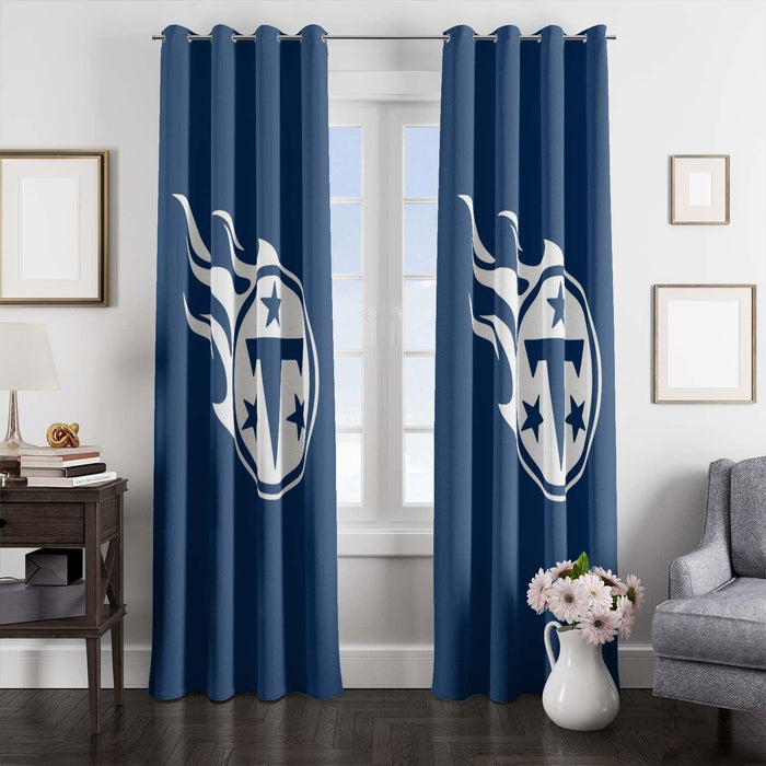 duo tone of tennessee titans window Curtain