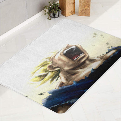 energy vegeta dragon ball z bath rugs