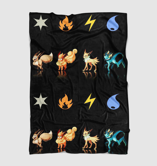 elements of pokemon species Ultra soft fleece blanket