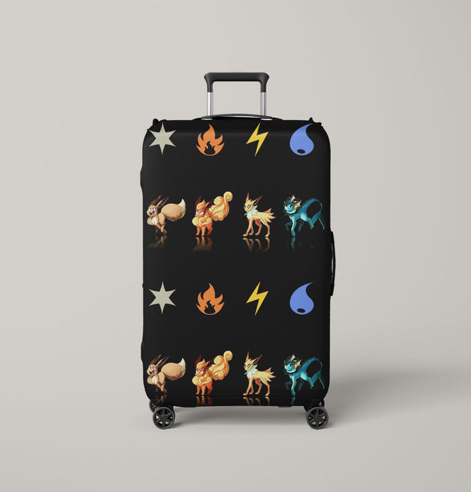 elements of pokemon species Luggage Cover | suitcase