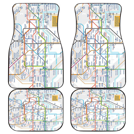 london tube map Car floor mats Universal fit