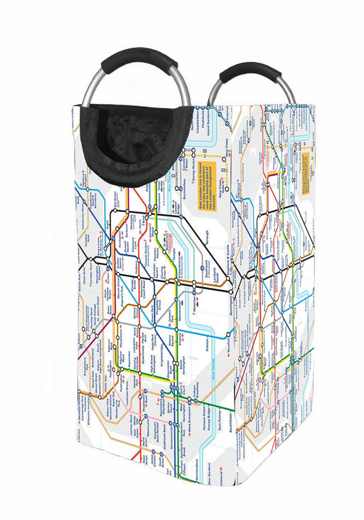 london tube map Laundry Hamper | Laundry Basket