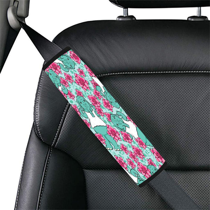 elephant dumbo cute with flower Car seat belt cover