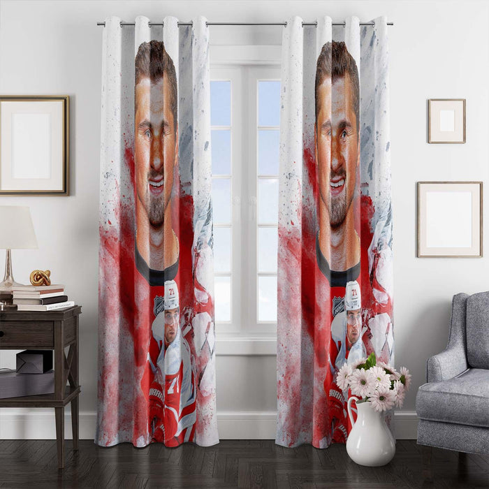 Dylan Larkin Splattered Color window Curtain