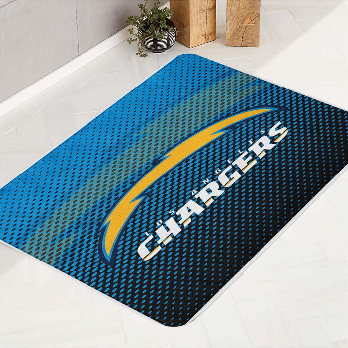 los angeles chargers nfl logo 2 bath rugs