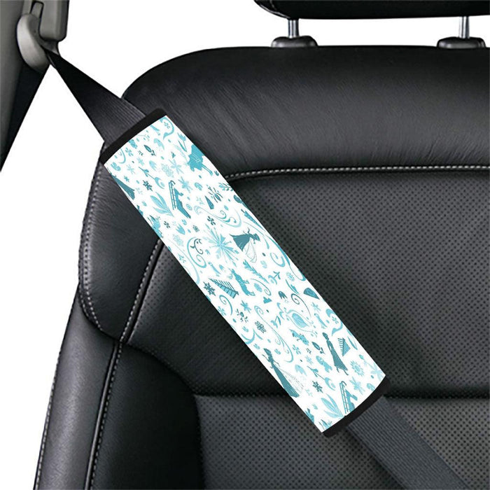 elsa and anna silhouette from frozen Car seat belt cover