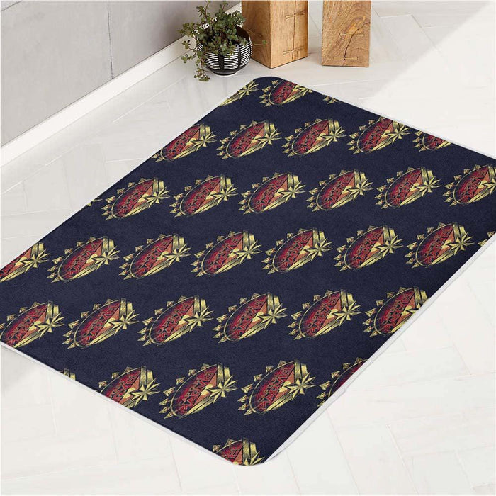 emblem captain marvel soldier bath rugs