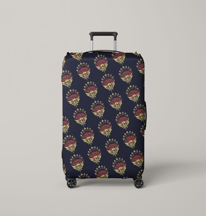 emblem captain marvel soldier Luggage Cover | suitcase