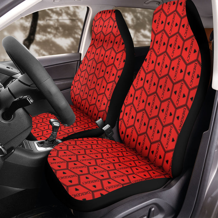 emergency level 5 evangelion Car Seat Covers