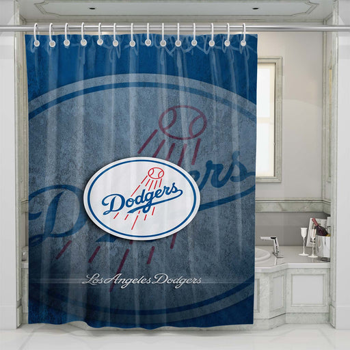 los angeles dodgers 2 shower curtains