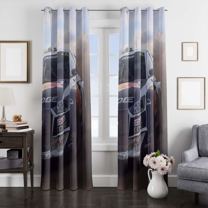 edge castrol redbull car racing window Curtain