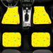 emoji and emoticons pattern Car floor mats Universal fit