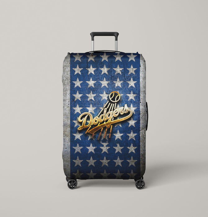 los angeles dodgers flag Luggage Cover | suitcase