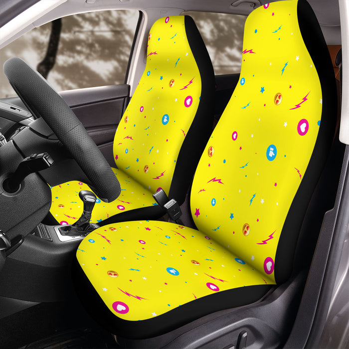 emoji and emoticons pattern Car Seat Covers