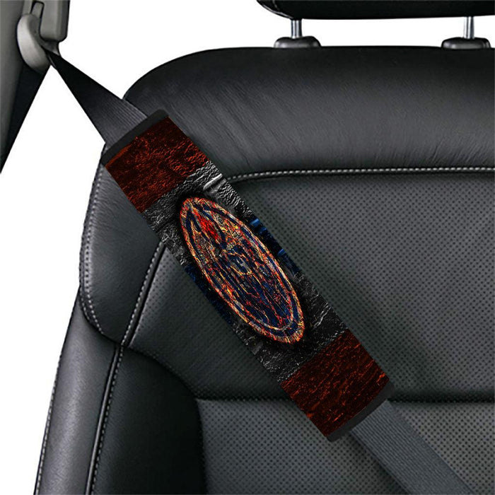 edmonton oilers fire logo Car seat belt cover - Grovycase