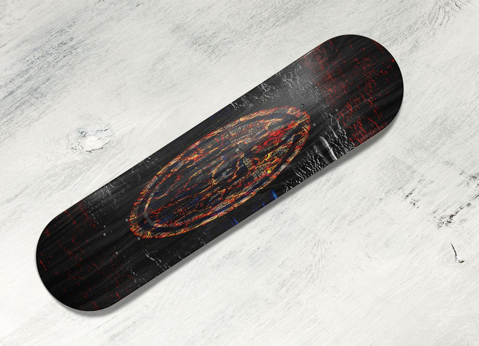 edmonton oilers fire logo Skateboard decks