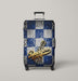 los angeles dodgers glitter logo Luggage Cover | suitcase