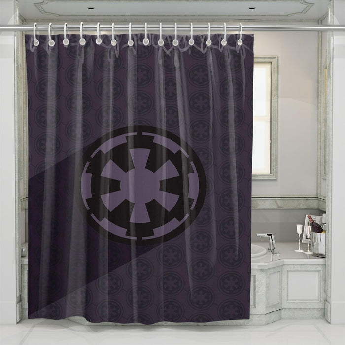 empire logo star wars shower curtains