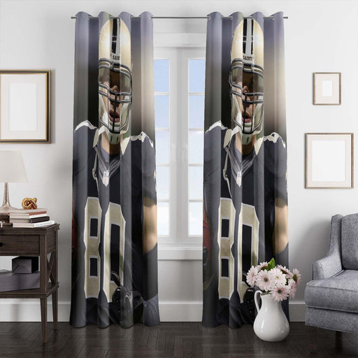 eighty player football nfl window Curtain