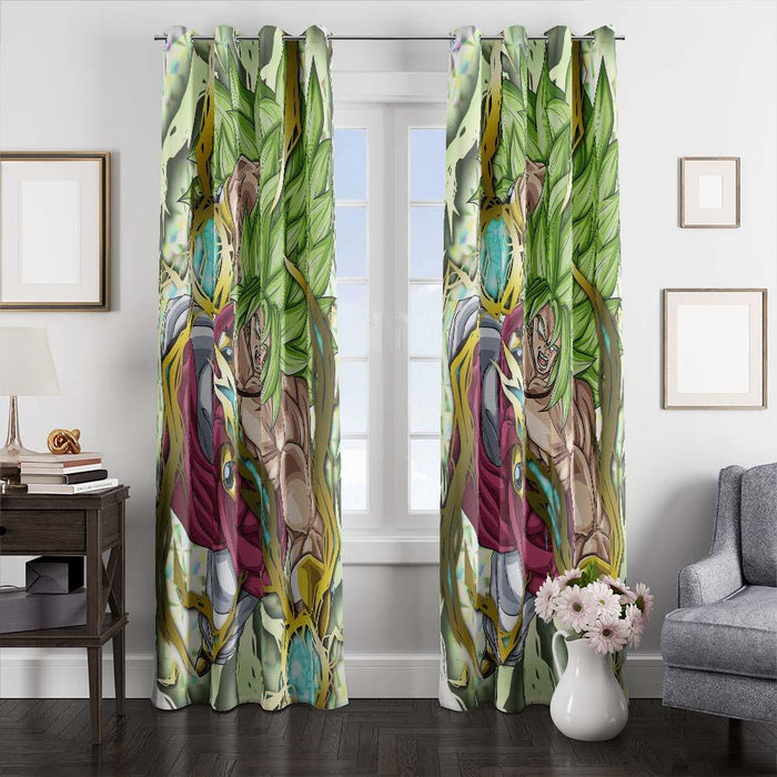 dragon ball art window curtains