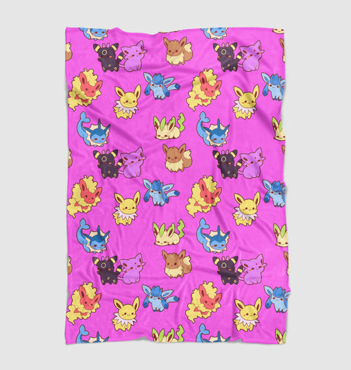 espeon flareon and friends Ultra soft fleece blanket