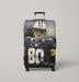 eighty player football nfl Luggage Covers | Suitcase