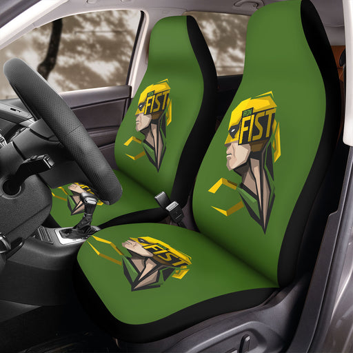 face iron fist art marvel Car Seat Covers