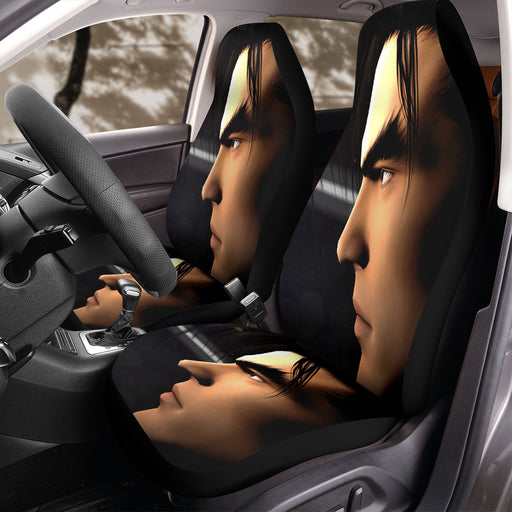 face of jin tekken seven Car Seat Covers