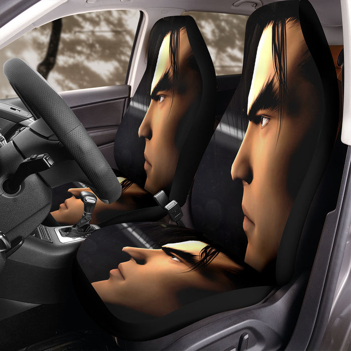 face of jin tekken seven Car Seat Covers