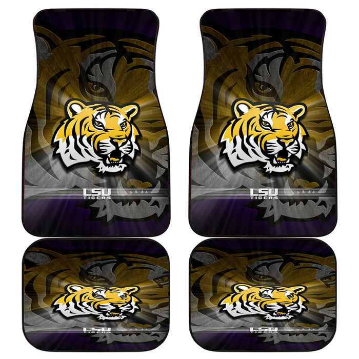 LSU Tigers 4 Car floor mats Universal fit