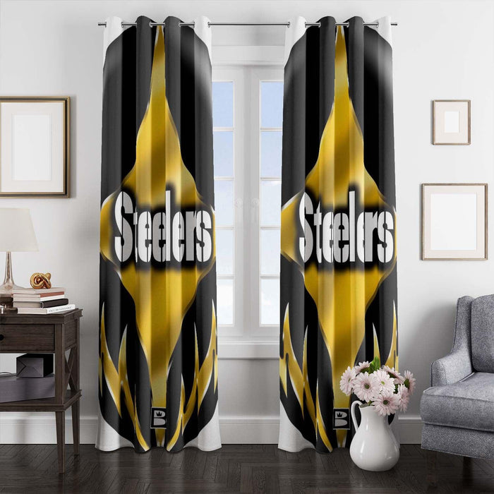 emblem superman steelers nfl window Curtain