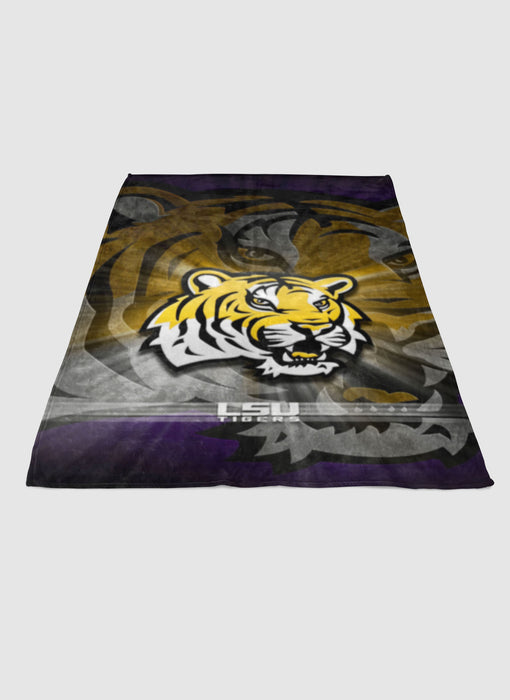 LSU Tigers 4 soft fleece blanket