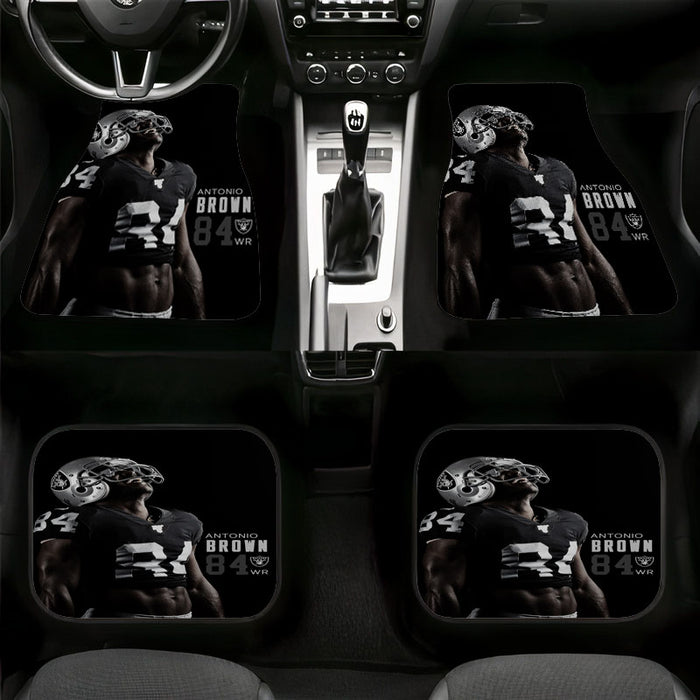 emotional antonio brown raiders Car floor mats Universal fit