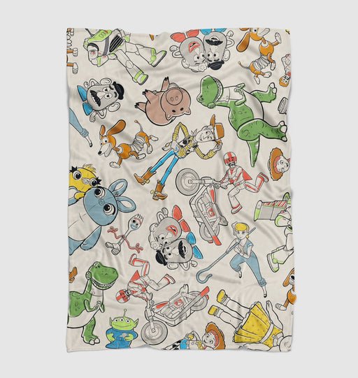 essentials character of toy story Ultra soft fleece blanket