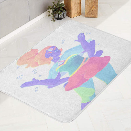 faded opal steven universe bath rugs