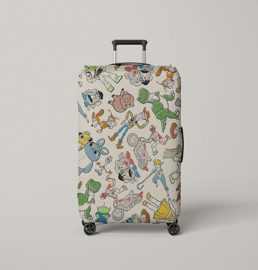 essentials character of toy story Luggage Cover | suitcase